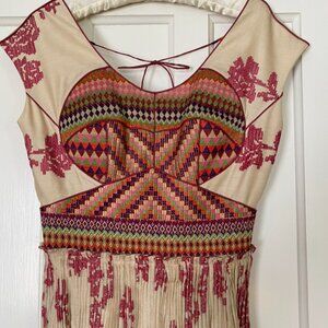 NWT Anthropologie - Payal Pratap -  Pleated Chennai Maxi Dress